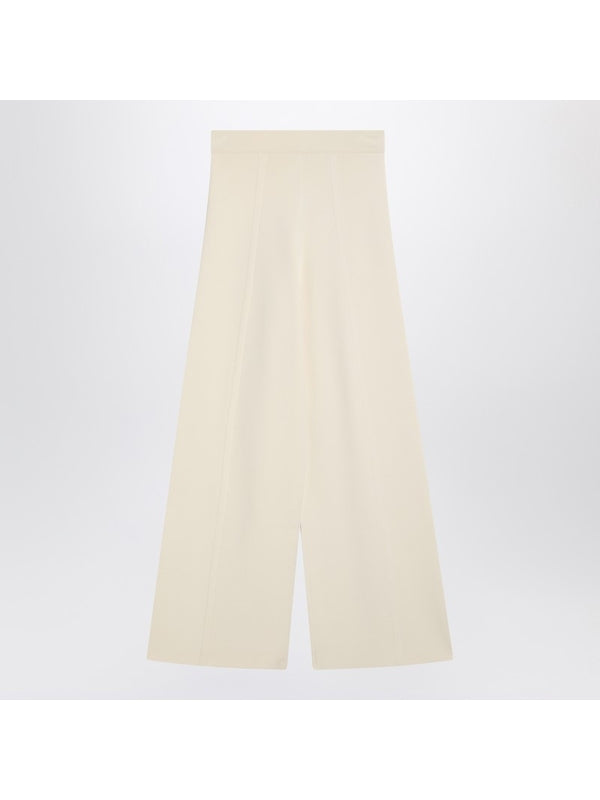 Wide-leg Viscose Knit Trousers