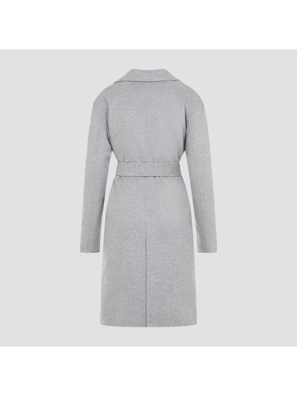 Wool Cashmere Belt Coat