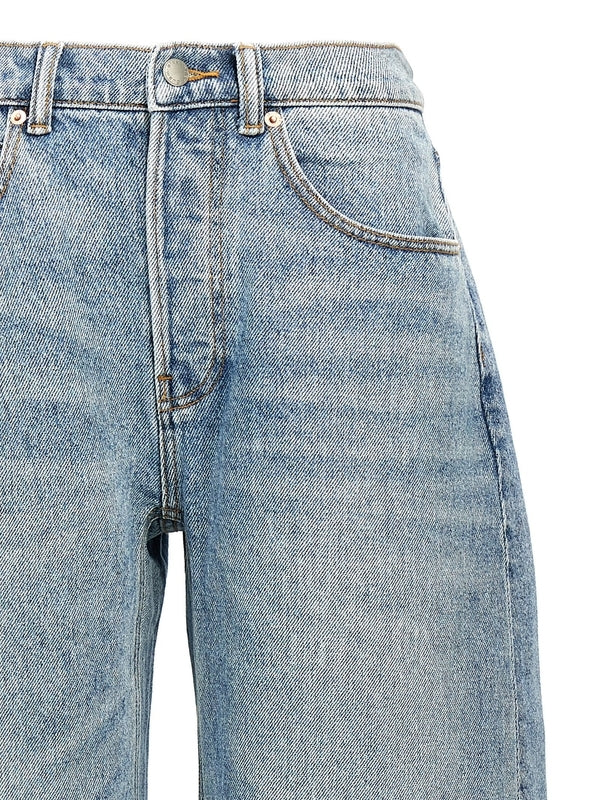 Wide Round
  Denim Pants