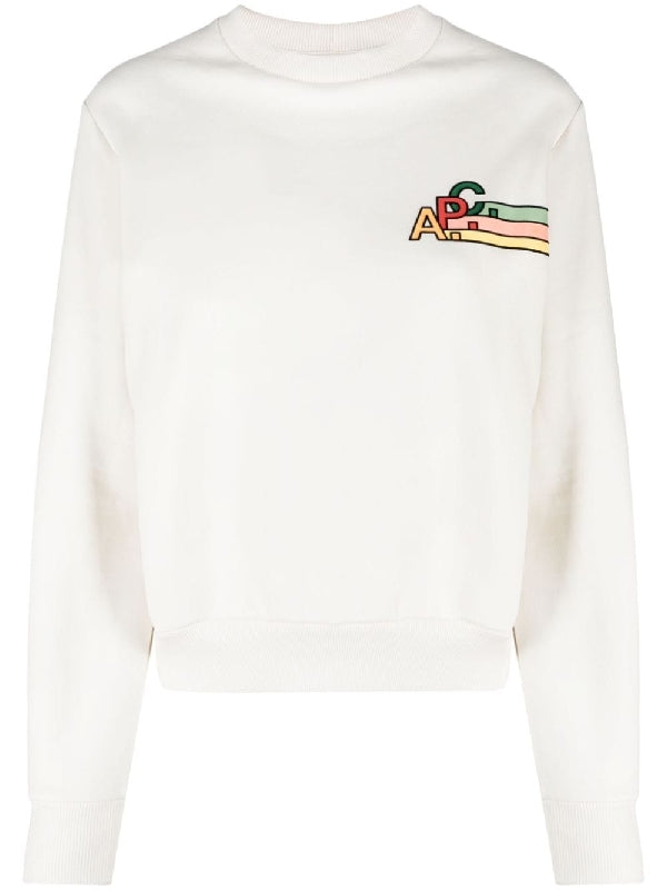 Tricolor Logo Cotton Sweatshirt