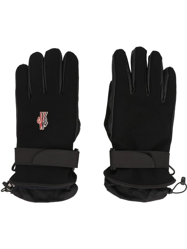 Grenoble Logo Patch Leather Insert Gloves