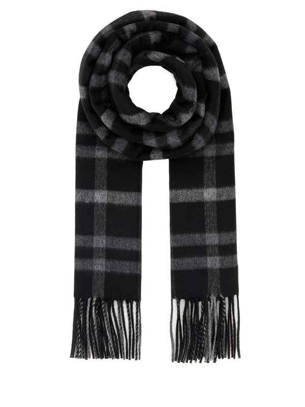 Saint Laurent Black Wool Mufflers