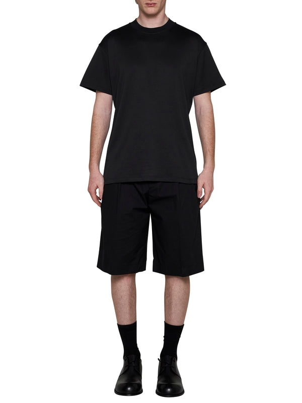 Black Cotton Short Sleeve T-Shirt