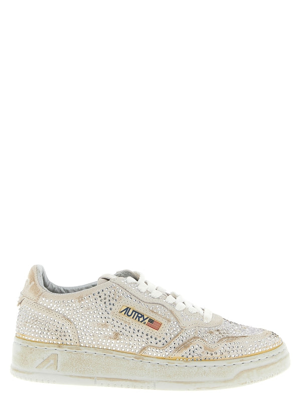 Autry Beige Low Top Sneakers