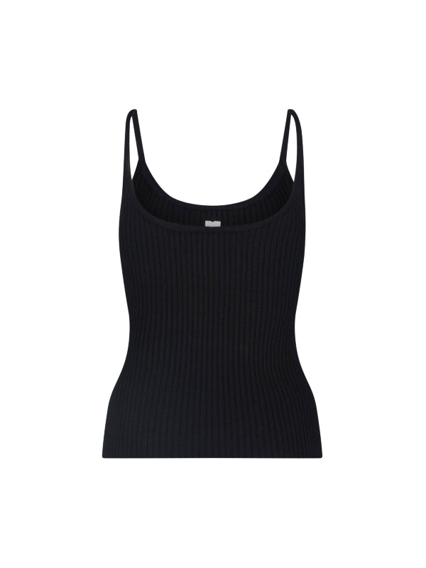Courrèges - Reedition Logo Rib Tank Top - Jente