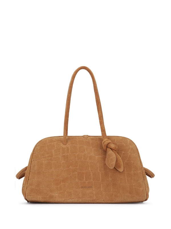 Turismo Croc-Effect Suede Medium Tote Bag