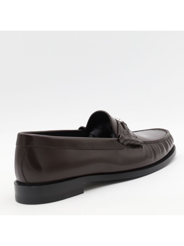 Triomphe Logo Leather Loafers