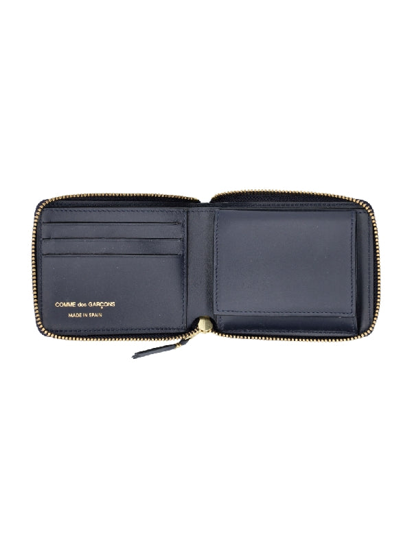 Zipper Leather Small Wallet