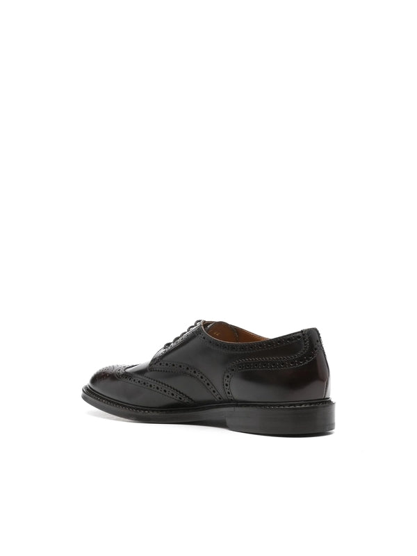 Brogue Detail Leather Lace-Up
  Shoes