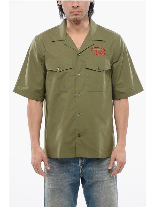 Short Sleeves Casual S-MAC-22-B Shirt with Embroidery Shirts