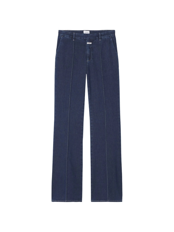 Denair Logo Patch Flare Denim
  Pants