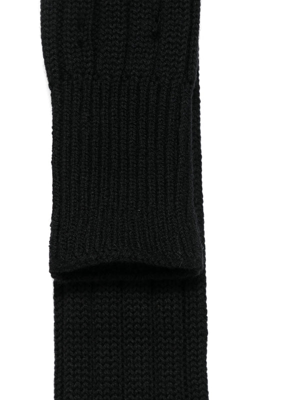 Rib Pattern Wool Muffler