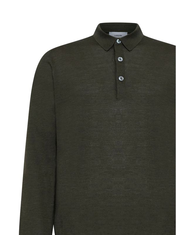 Wool Knit Polo Shirt