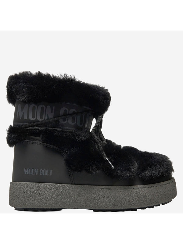 Moonboots Black Lace-Up Boots
