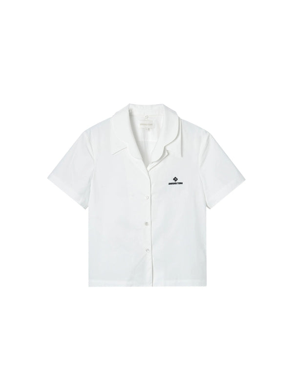 Layered Collar Short-Sleeve Shirt