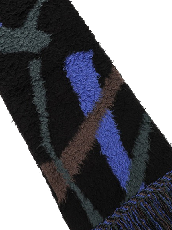 Jacquard Logo Black Muffler