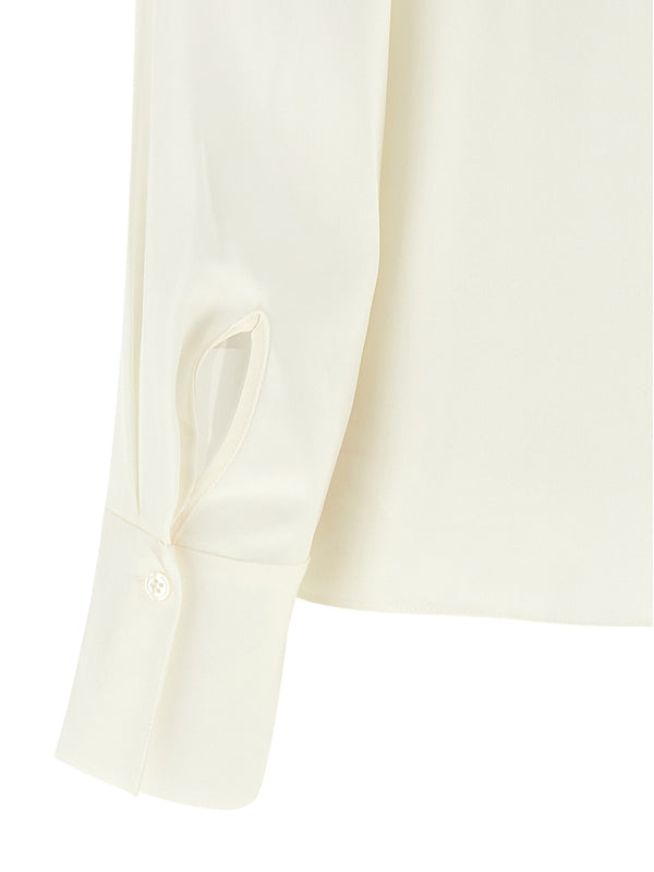 V-Neck Silk
  Blouse