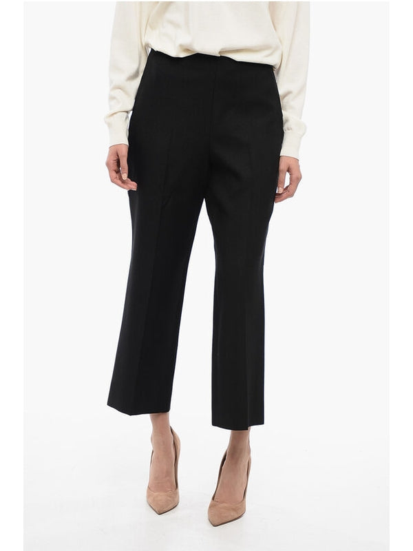 Black Cropped Tailored Pants