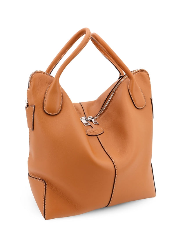 Di Logo Leather Tote Bag