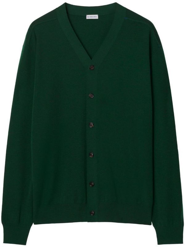 V Neck Wool Cardigan