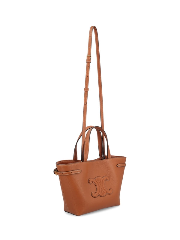 Anais Cuir Triomphe Leather Mini Tote Bag