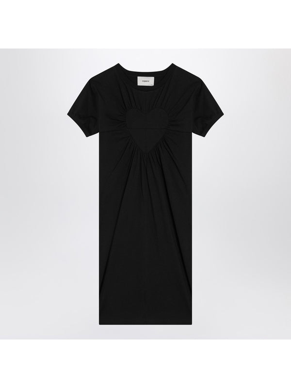 Back Logo Ruffle Short Sleeve Dress