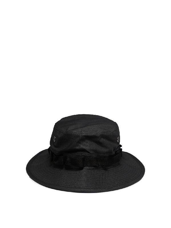 Drawstring Cotton Bucket Hat