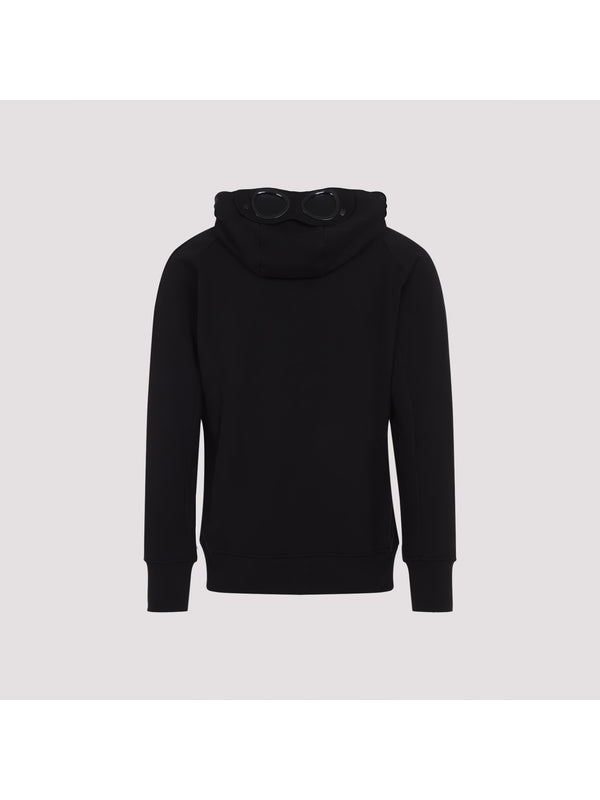 Goggle Detail Cotton Hoodie Zip-Up