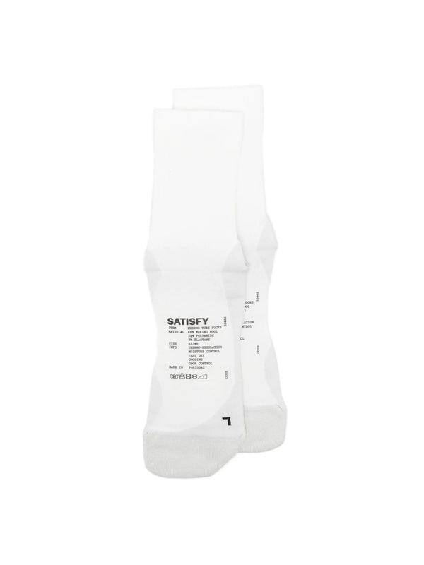 Logo Printed Wool Blend Socks