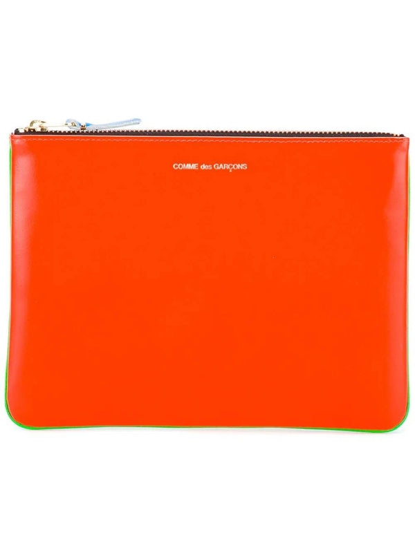 Super Fluoro Two-Tone Clutch Bag