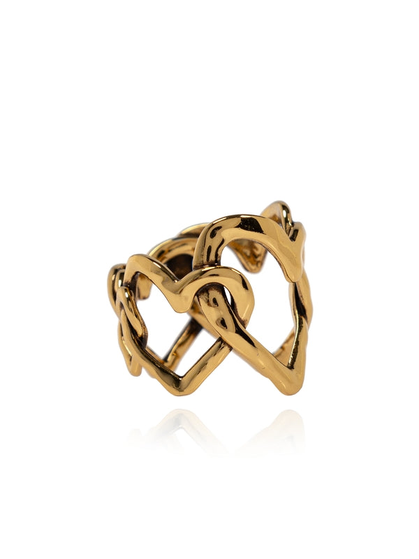 Encoeur Heart Chain Ring