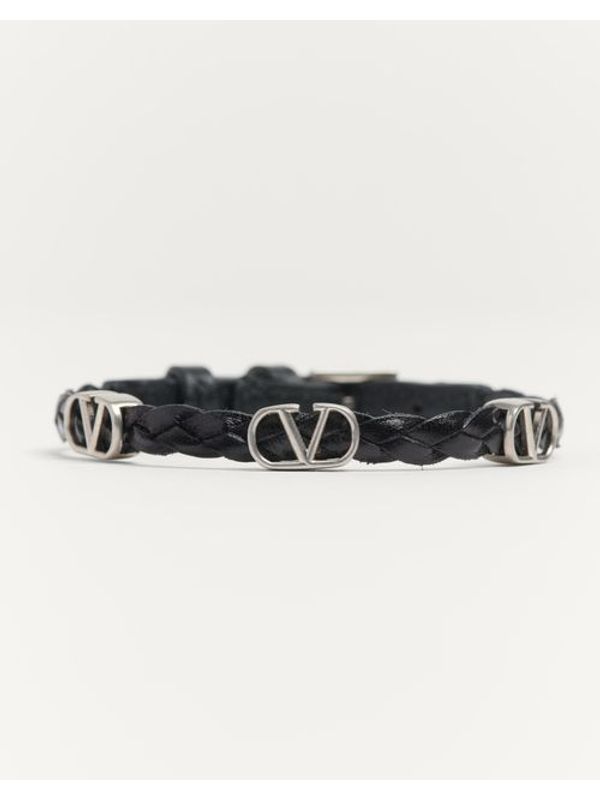 Signature V Logo Braided Bracelet