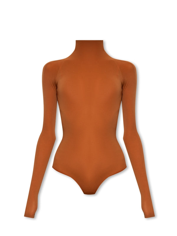 High Neck Nylon Bodysuit