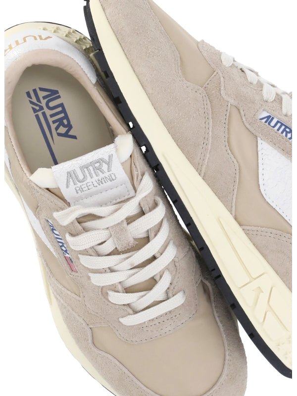 Autry Beige Low Top Sneakers