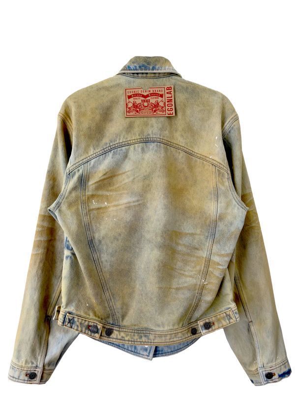 Dirty Detail Bubble Denim Jacket