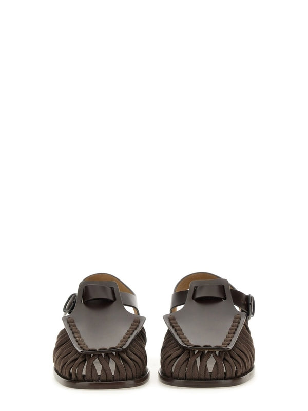Alaro Leather Cotton Sandals