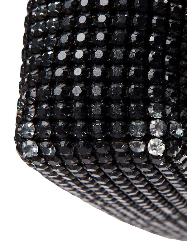 Rhinestone Mesh Tote Bag