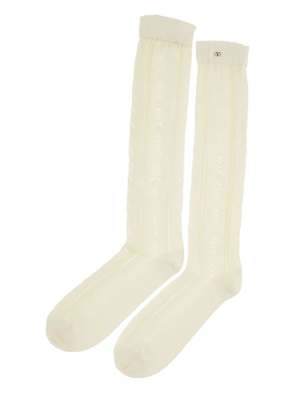 Valentino Ivory Socks