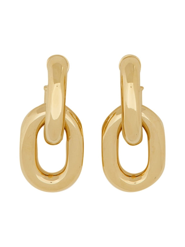 XL Link Double Hoop Earrings