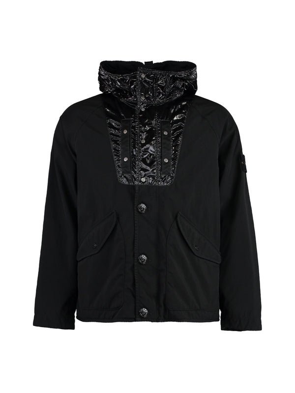 Wappen Patch Hooded Panel Jacket