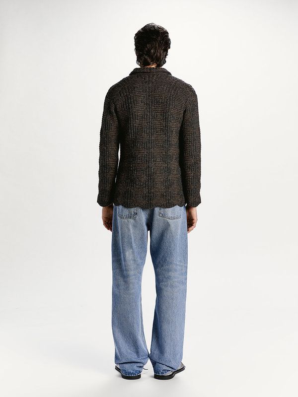 Monghidorro Collar Wool Cardigan