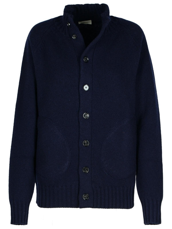 High-Neck Wool Cardigan - Jente