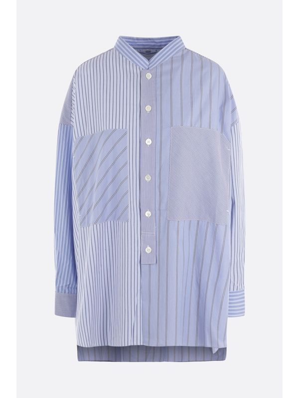 Mixed Stripe Cotton Shirt