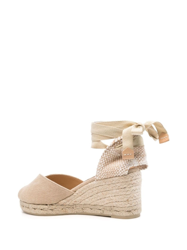 Castaner Beige Wedge Sandals