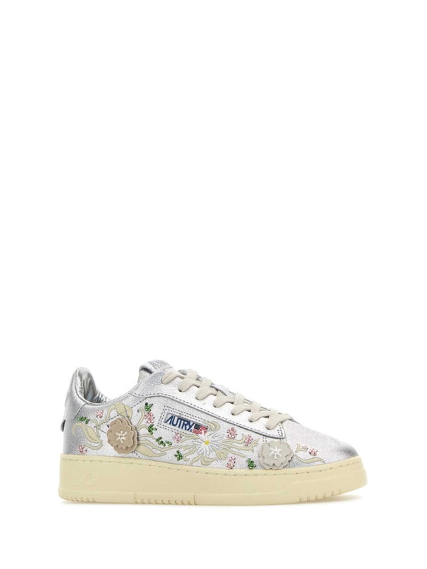 Autry Silver Low Top Sneakers