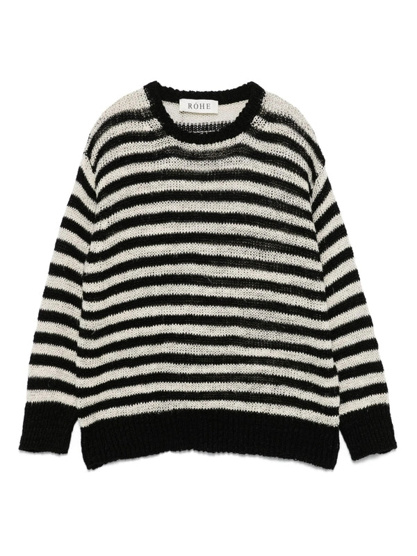 Róhe White Black Knitted