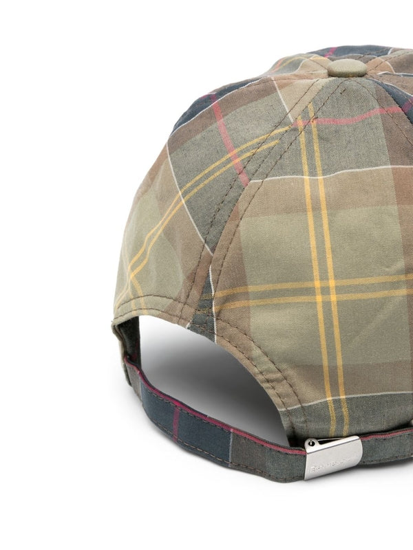 Tartan Check Cotton Ball Cap
