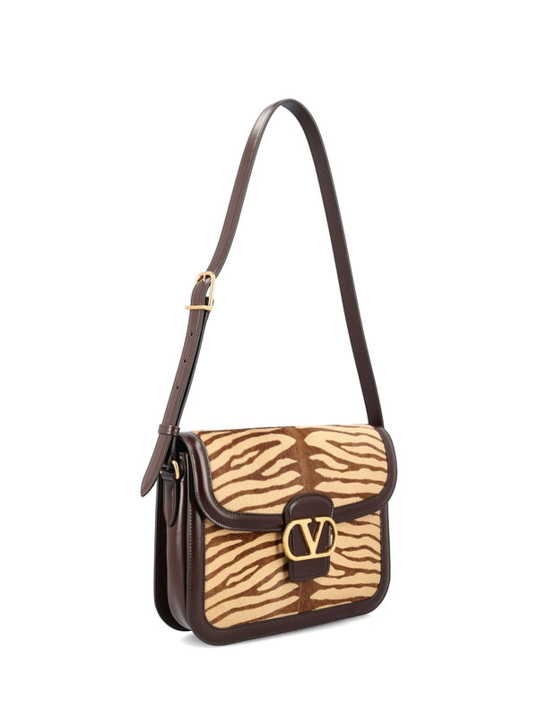 9to5 Pony Effect Leather Shoulder Bag