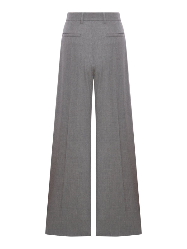 Wool Blend Wide Pants