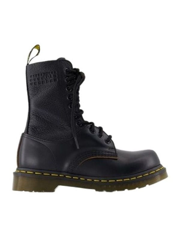 Dr. Martens Logo Leather Lace-up Boots